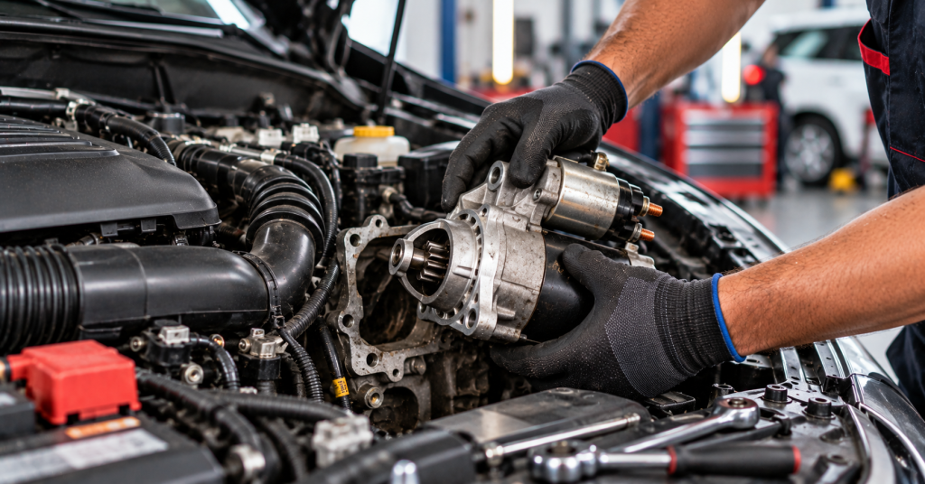 Starter motor repair Dubai car starting system diagnosis